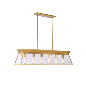 Lucian Six Light Island Chandelier (AC11854BB)