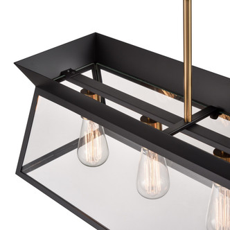 Lucian Six Light Island Chandelier (AC11854BK)