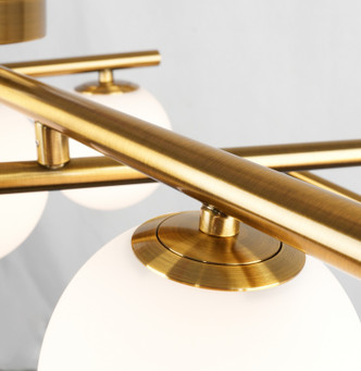 Modena Five Light Semi-Flush Mount (AC11975BR)
