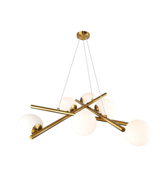 Modena Six Light Chandelier (AC11976BR)