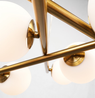 Modena Nine Light Chandelier (AC11979BR)