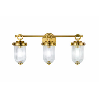 Artcraft - AC12023BR - Three Light Bathroom Vanity - Myla - Vintage Brass