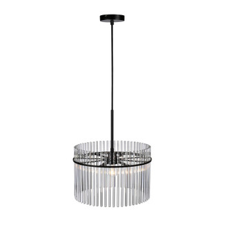 Ava One Light Semi Flush Mount (AC12081BK)