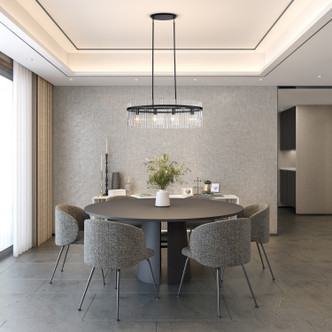 Ava Four Light Island Pendant (AC12084BK)