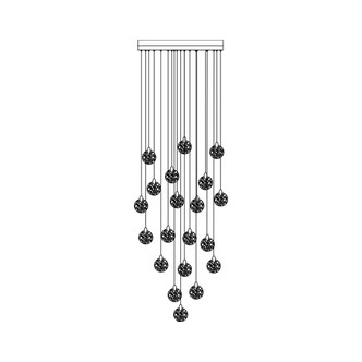 Artcraft - AC12155BB - LED Chandelier - Snowflake - Satin Brass