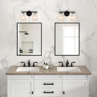 Brooke Two Light Bathroom Vanity (AC12182BK)