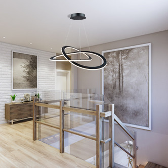 Wave LED Chandelier (AC7077BK)