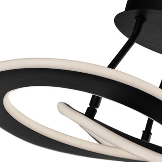 Wave LED Semi-Flush Mount (AC7078BK)