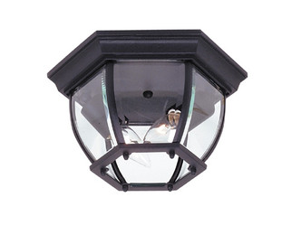 Artcraft - AC8096BK - Two Light Outdoor Flush Mount - Classico - Black
