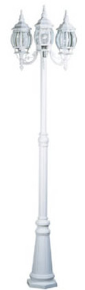 Artcraft - AC8099WH - Three Light Outdoor Post Mount - Classico - White