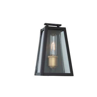Artcraft - AC8106BK - One Light Outdoor Wall Mount - Charleston - Black Vintage Gold