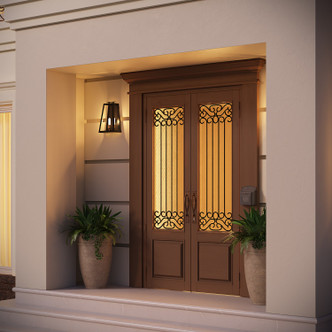 Charleston Two Light Outdoor Wall Mount (AC8109BK)