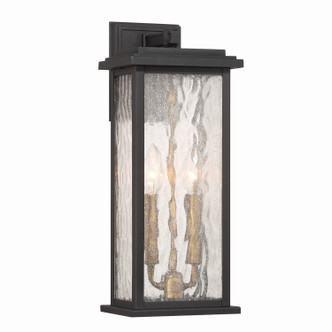 Artcraft - AC9271BK - Two Light Outdoor Wall Sconce - Estate - Black Brass