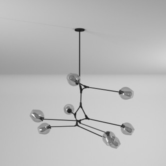 Organic Eight Light Chandelier (JA14028BK)