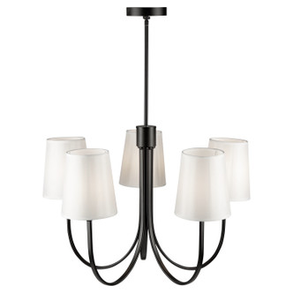 Rhythm Five Light Chandelier (SC13335BK)