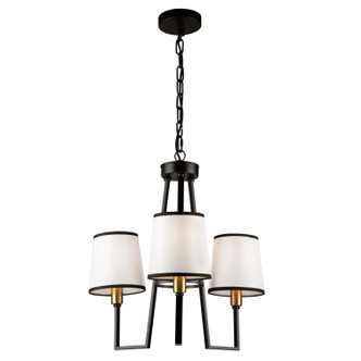 Coco Three Light Chandelier (SC13343BK)