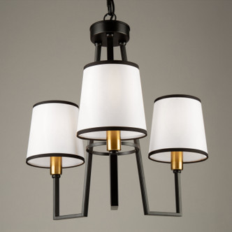Coco Three Light Chandelier (SC13343BK)