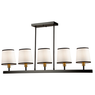 Coco Five Light Island Pendant (SC13346BK)