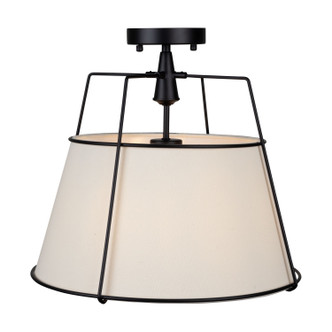 Pullman Three Light Semi-Flush Mount (SC13362BK)