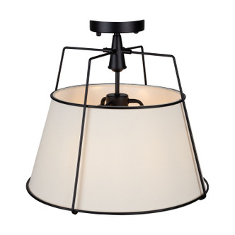 Pullman Three Light Semi-Flush Mount (SC13362BK) Pullman Three Light Semi-Flush Mount (SC13362BK)