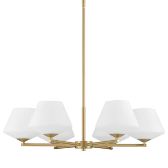 Hunter - 48097 - Six Light Chandelier - Celestial Valley - Alturas Gold