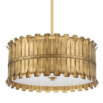 Hunter - 48259 - Three Light Pendant - Valdaz - Brushed Luxe Gold Hunter - 48259 - Three Light Pendant - Valdaz - Brushed Luxe Gold