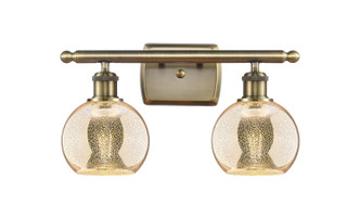 Innovations - 516-2W-AB-G128-6 - Two Light Bath Vanity - Ballston - Antique Brass