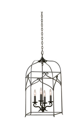 Kalco - 508250HB - Four Light Pendant - Somers - Heirloom Bronze
