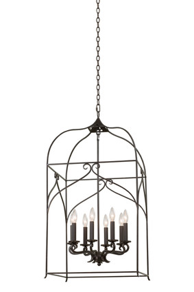 Kalco - 508252HB - Eight Light Pendant - Somers - Heirloom Bronze