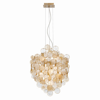 Eurofase - 34030-026 - Seven Light Chandelier - Trento - Gold