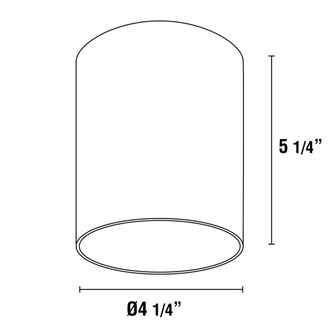 CASK CASK,1LT LED FLUSHMOUNT,8W,WHT (34328-019)
