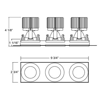 Amigo Three Light Downlight (36026-35-01) Amigo Three Light Downlight (36026-35-01)