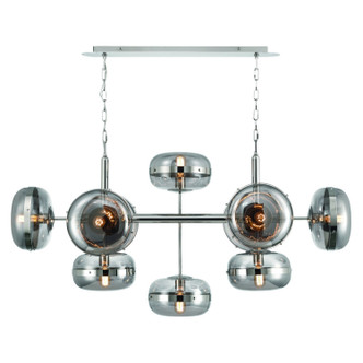Eurofase - 37089-029 - Ten Light Chandelier - Nottingham - Polished Nickel