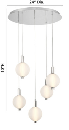 Eurofase - 47208-025 - LED Chandelier - Palmas - Polished Nickel