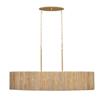 Jacob's Ladder Six Light Linear Pendant (391N06FG)