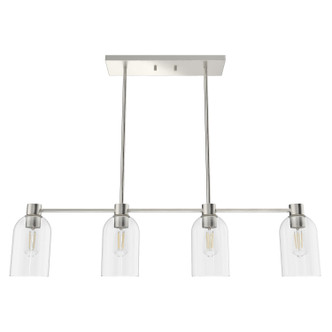 Hunter - 19714 - Four Light Chandelier - Lochemeade - Brushed Nickel