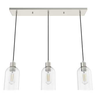 Hunter - 19716 - Three Light Pendant - Lochemeade - Brushed Nickel