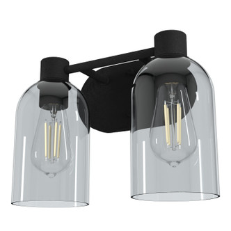 Hunter - 19779 - Two Light Bathroom Vanity - Lochemeade - Natural Black Iron