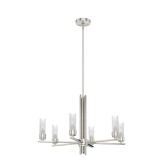 Hunter - 19786 - Six Light Chandelier - Gatz - Brushed Nickel