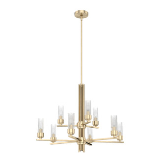 Hunter - 19787 - Nine Light Chandelier - Gatz - Alturas Gold