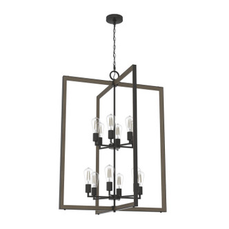 Hunter - 19860 - 12 Light Foyer Pendant - Woodburn - Noble Bronze
