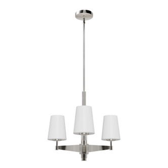 Hunter - 19877 - Three Light Chandelier - Nolita - Brushed Nickel Hunter - 19877 - Three Light Chandelier - Nolita - Brushed Nickel