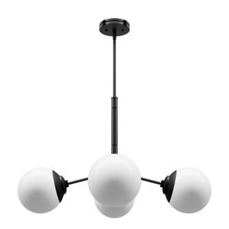 Hunter - 19893 - Four Light Chandelier - Hepburn - Matte Black