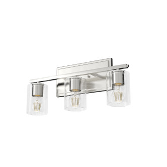 Hunter - 48029 - Three Light Bathroom Vanity - Kerrison - Brushed Nickel