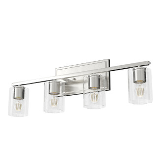 Hunter - 48032 - Four Light Bathroom Vanity - Kerrison - Brushed Nickel