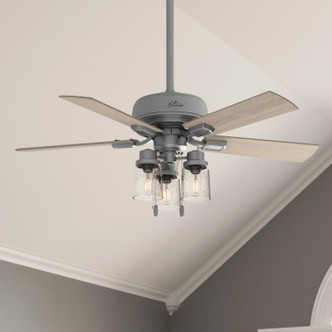Hunter - 50649 - 44 Ceiling Fan - Hartland - Matte Silver