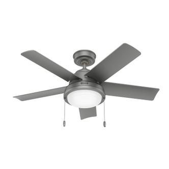 Hunter - 51440 - 44 Ceiling Fan - Seawall - Matte Silver