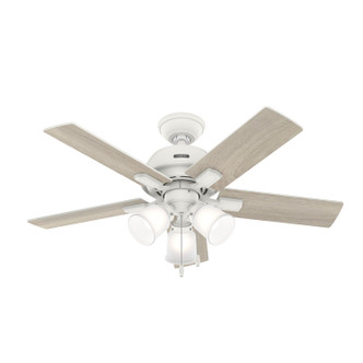 Hunter - 52350 - 44 Ceiling Fan - Crystal Peak - Matte White