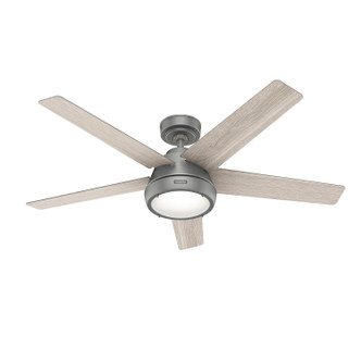 Hunter - 52423 - 52 Ceiling Fan - Burroughs - Matte Silver