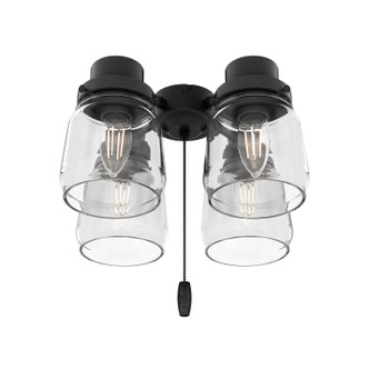 Hunter - 99386 - Four Light Fitter - Original - Matte Black